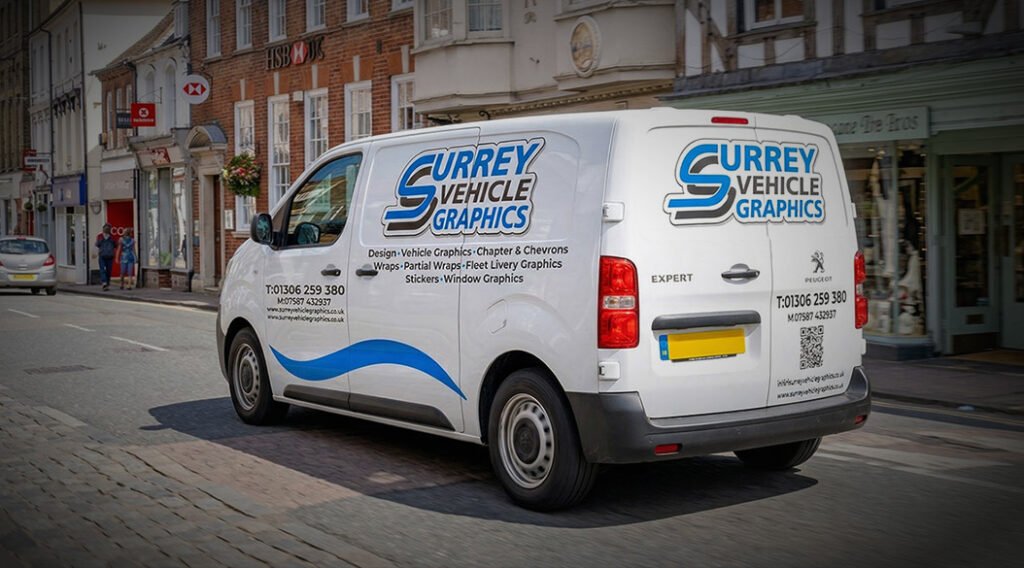 surrey vehicle graphics van farnham
