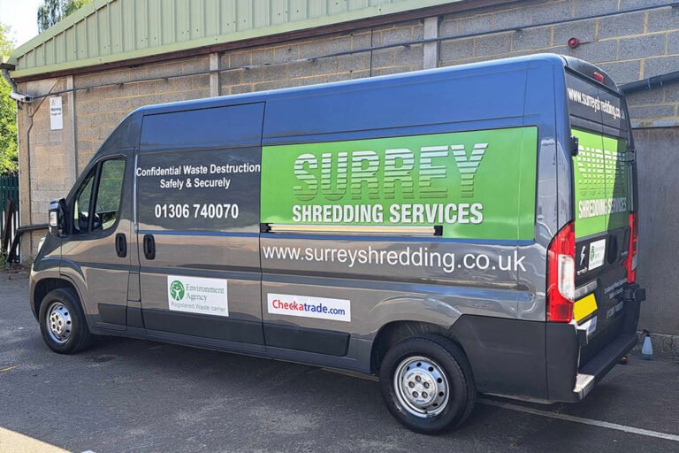 Surrey Shredding van