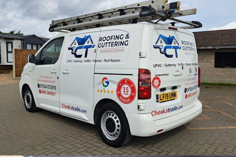 CT Roofing van graphics
